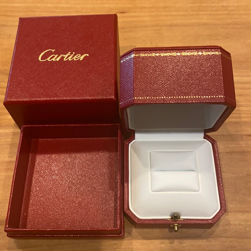 Cartier ring box and outer box from Cartier